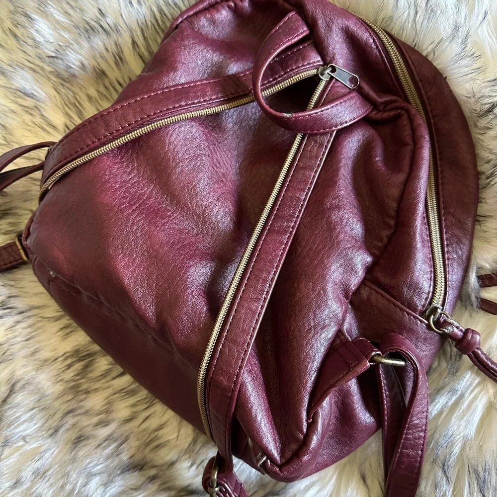 COPY - Stone Mountain Accessories Red Backpack with Gold Accents